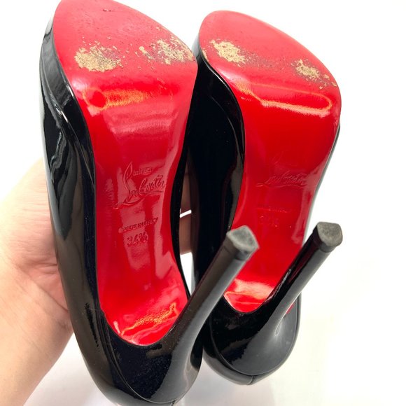 🌷❤️‍🔥FINAL SALE 🔥 NO OFFERS🌷💥Christian Louboutin Neofilo 120 Pumps 34.5 - Picture 6 of 8